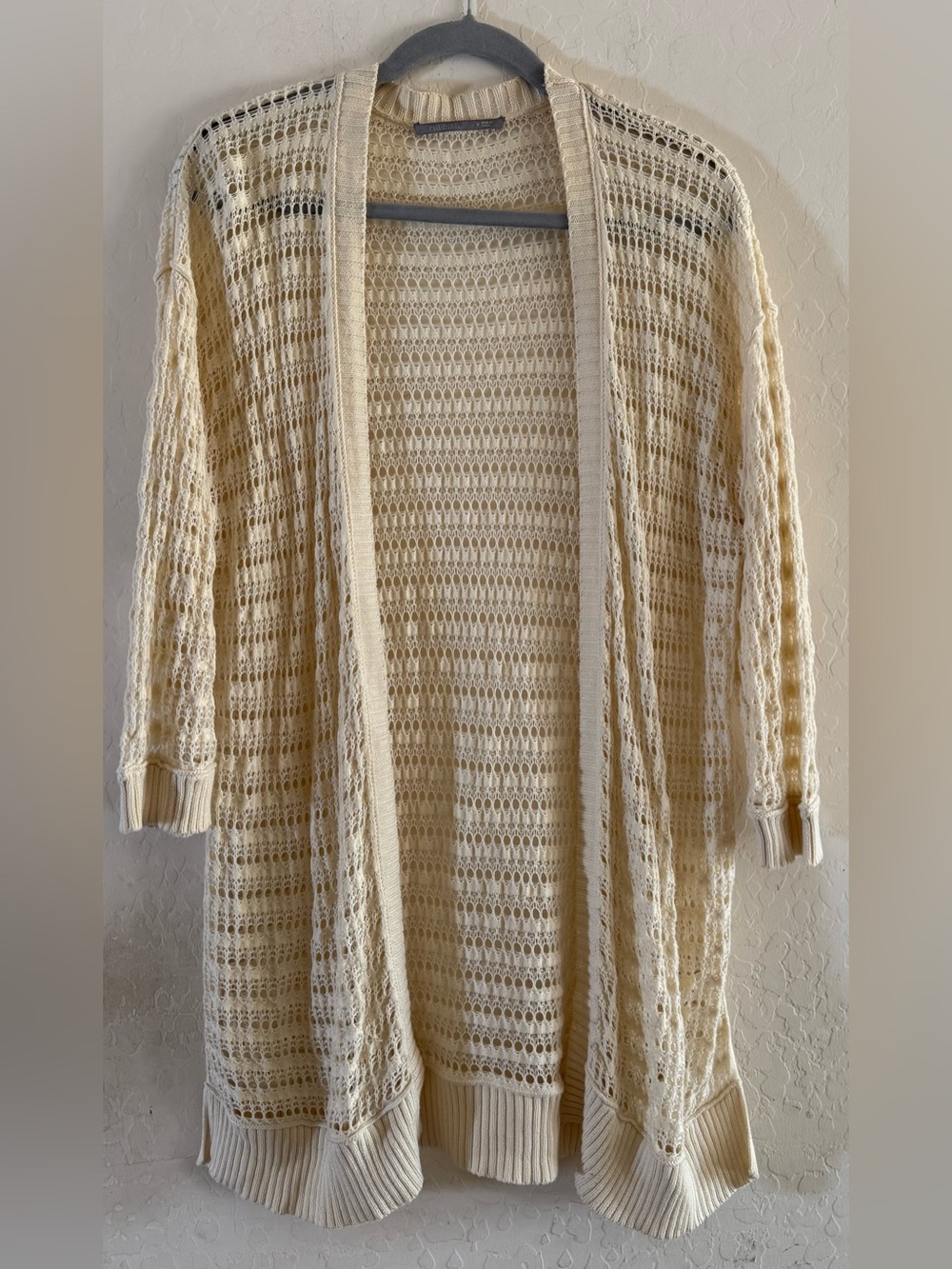 Nordstrom Rubbish, medium, 100% cotton, Cream White Beach Cardigan